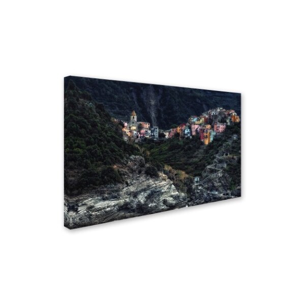 Piet Flour 'Village On The Rocks' Canvas Art,30x47